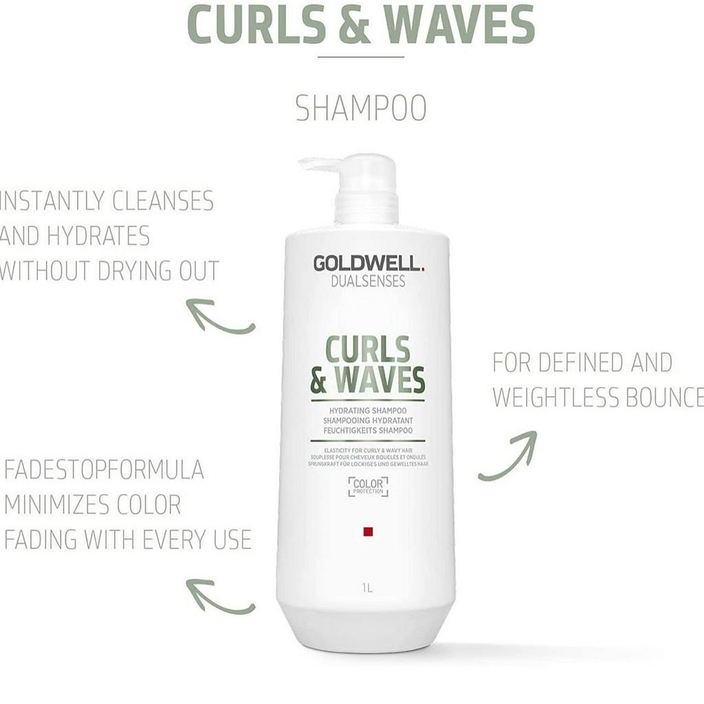 Dầu gội xả dưỡng xoăn Goldwell Dualsenses Curls Waves 1000ML