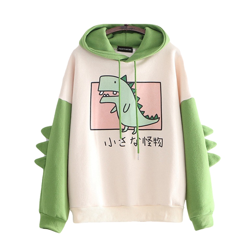 Áo Hoodies Hoạ Tiết Khủng Long Đáng Yêu Cho Phái Nữ | BigBuy360 - bigbuy360.vn
