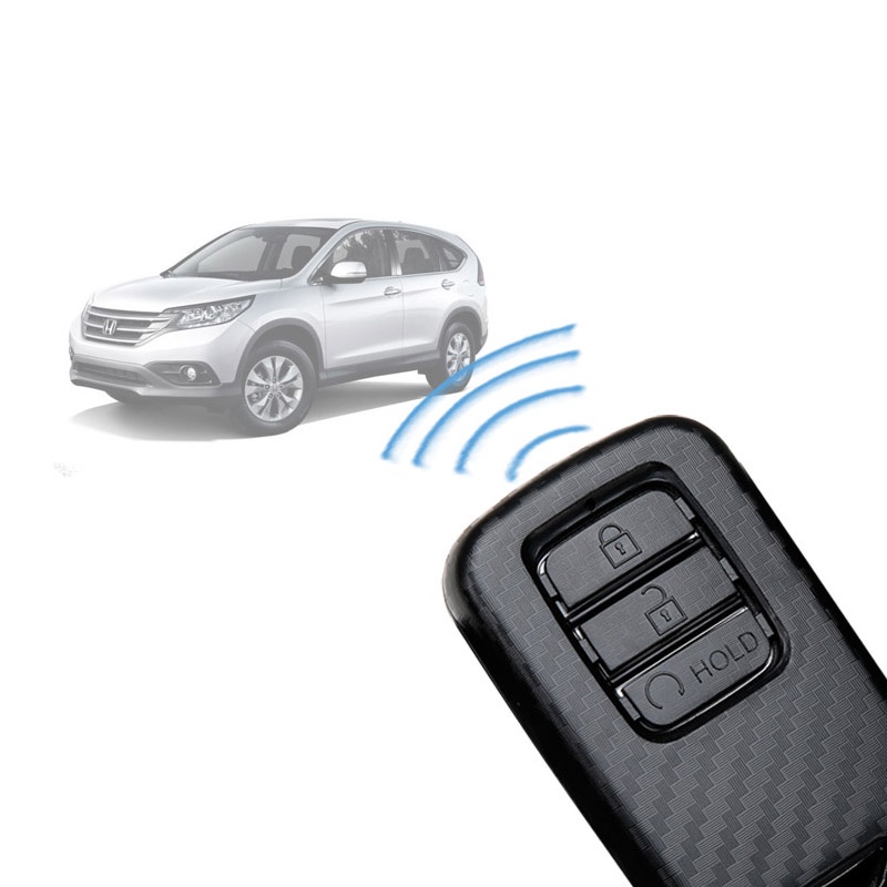 Ốp Bảo Vệ Chìa Khóa Xe Hơi Bằng Sợi Carbon Chất Lượng Cao Cho Honda All-New City/CRV/Accord/Civic 2016-2021/Jazz/HRV/CRV/BRV 2014-2021