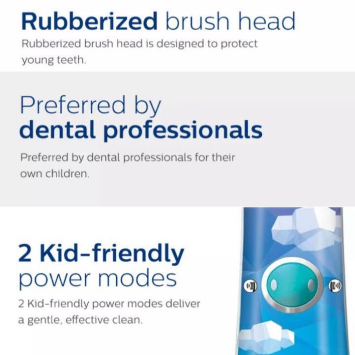 Bàn chải đánh răng điện trẻ em Philips Sonicare HX6352/43 - Hàng Nhập Khẩu