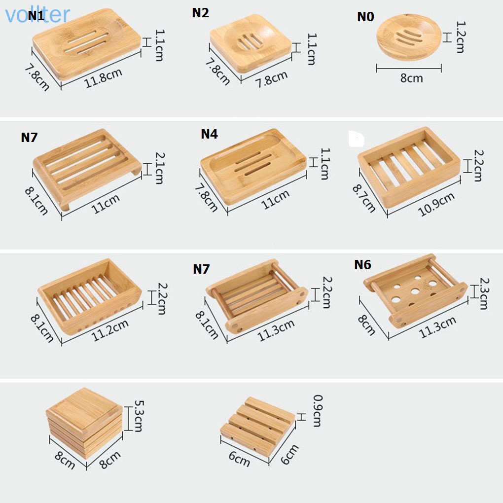 Japanese Style Wooden Soap Dish/ Khay dĩa gỗ để xà phòng handamde bằng gỗ tre tự nhiên gần gũi với môi trường