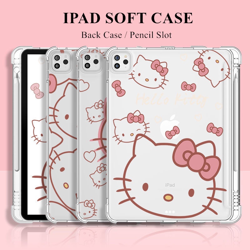 Ốp Máy Tính Bảng TPU Mềm In Hình Mèo Dễ Thương Cho iPad Air4 Air5 Pro11 "Pro12.9" GEN7 / 8 / 9 mini6 Air3 Air2 Air1 mini4 / 5