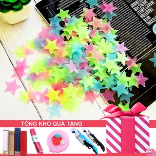 [Tổng Kho Quà] Bịch Sao Lân Tinh Dạ Quang - Sao Dính Dán Tường Hình Ngôi Sao - Trang Trí Phòng Ngủ