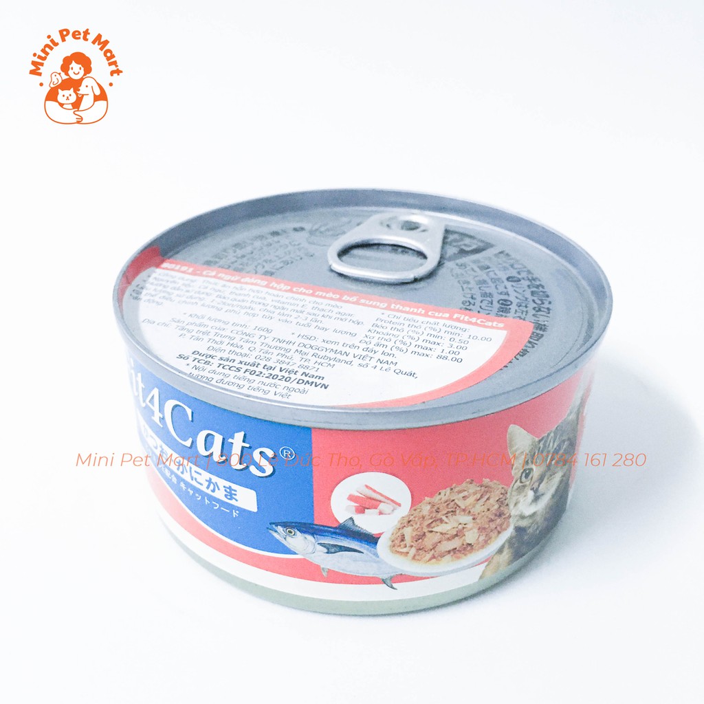 Pate lon hỗn hợp cho mèo FIT4CAT 160g