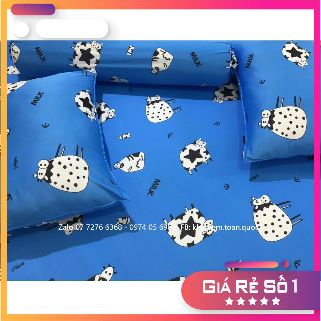 Bộ drap thun Hàn Quốc mát mịn cực dễ thương, có may size theo yêu cầu