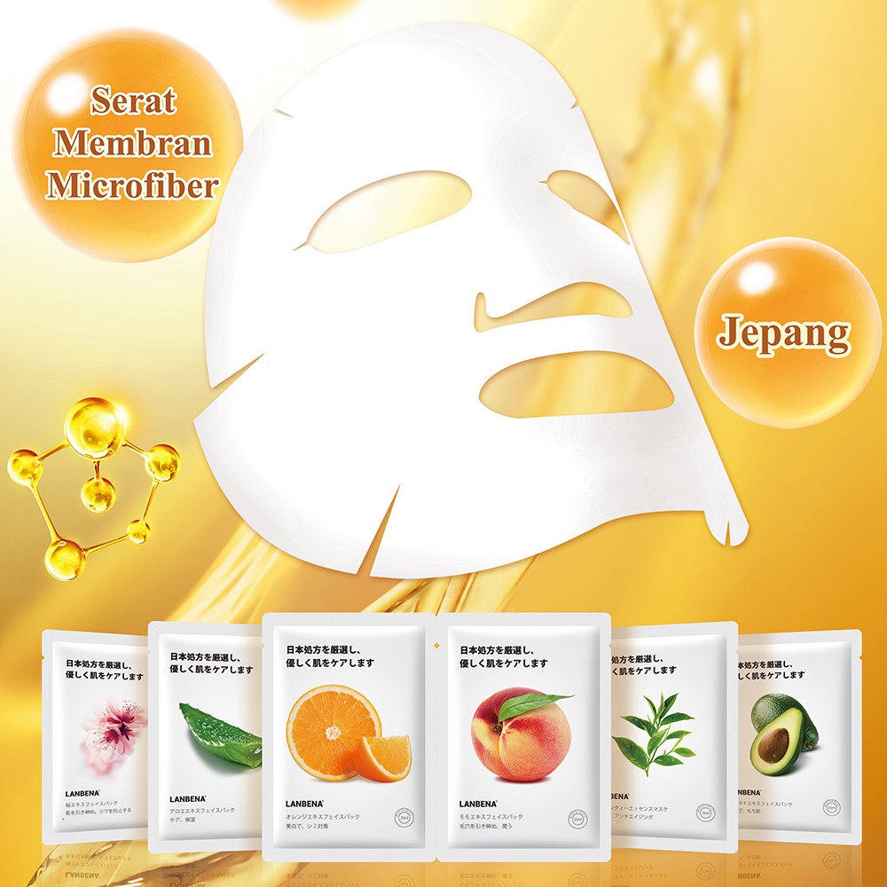 LANBENA Facial Mask Series  Moisturizing Whitening Nourishing Skin Deep Hydration Anti-oxidation Repair Dry And Sensitive Skin Repairing Stratum Corneum  Anti-wrinkle  Anti-Aging  Skin Care