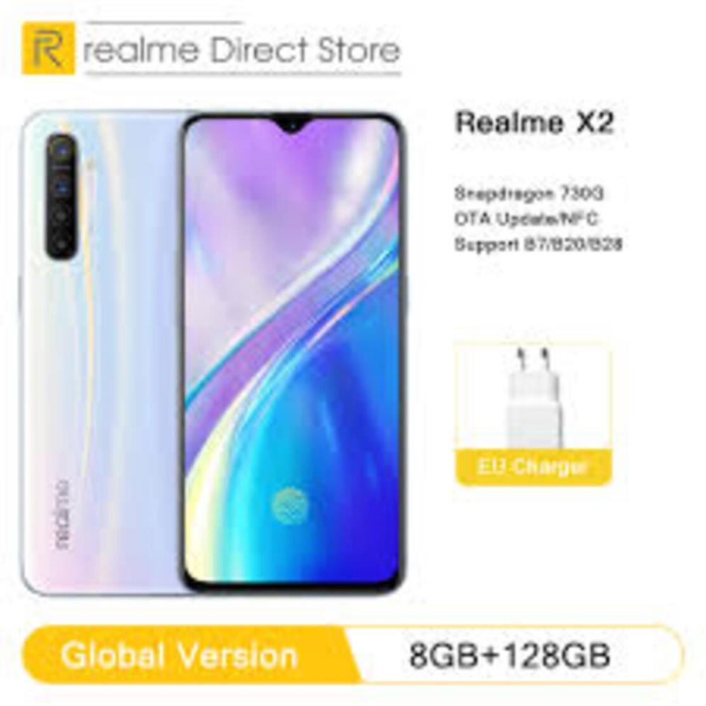 Điện thoại Realme X2 2sim ram 8G rom 256G mới Chính Hãng, Màn hình: AMOLED6.4"Full HD+, Cày game nặng siêu chất GGS 04