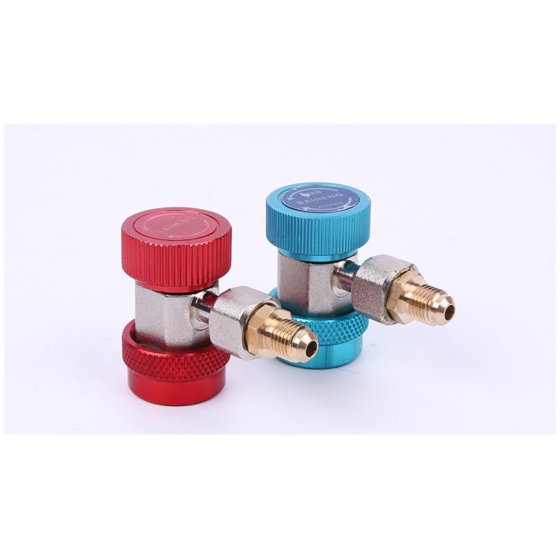 Cặp van nạp ga điều hòa, van sạc ga ô tô cao áp và hạ áp