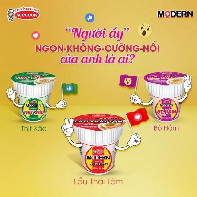 Mì ly modern acecook | BigBuy360 - bigbuy360.vn