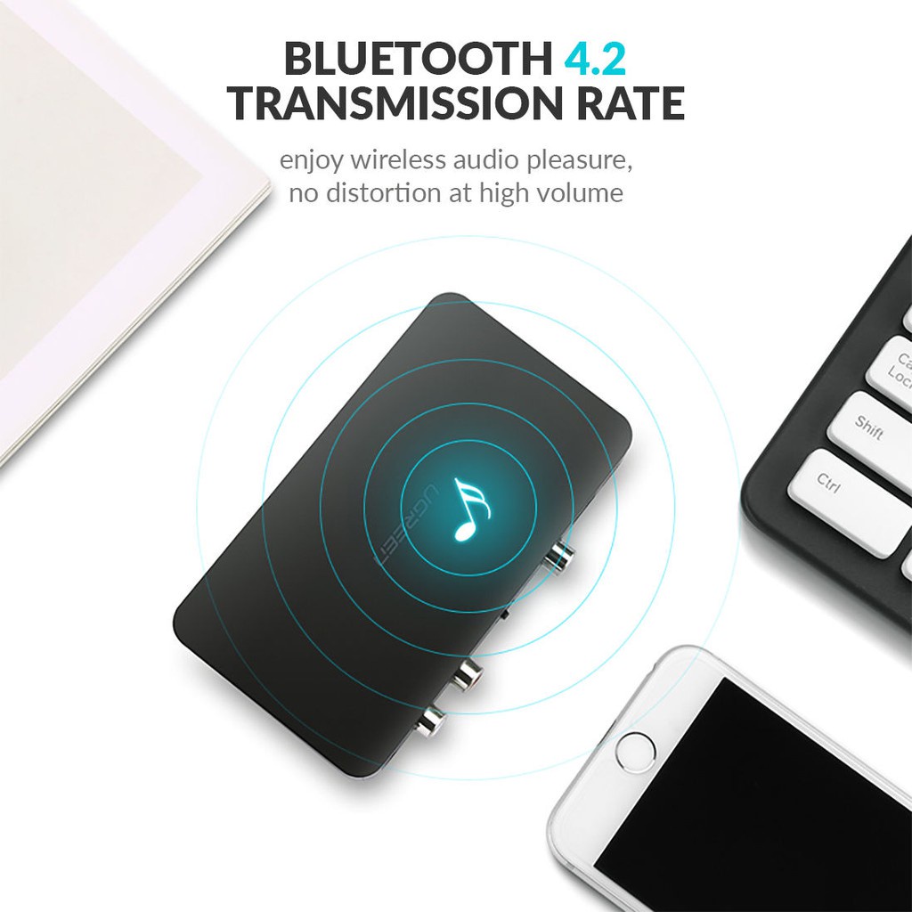 Bộ nhận Bluetooth 4.2 Music Receiver hỗ trợ APTX UGREEN 40856