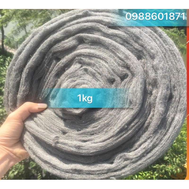 [ Trợ Giá ] 1KG Bùi Nhùi Thép cuộn 1kg _ Bui Nhui Thep ( SteelWool)- loại mềm mịn nhất
