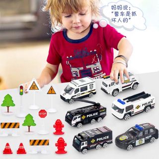 Đồ chơi máy bay cảnh sát cỡ lớn cho bé
