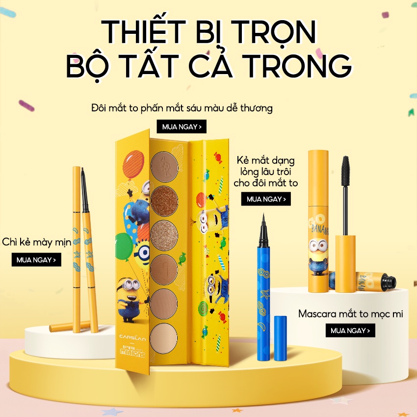 Carslan X Minions Pretty Eyes Mascara Waterproof Long-lasting Mascara 5g | BigBuy360 - bigbuy360.vn