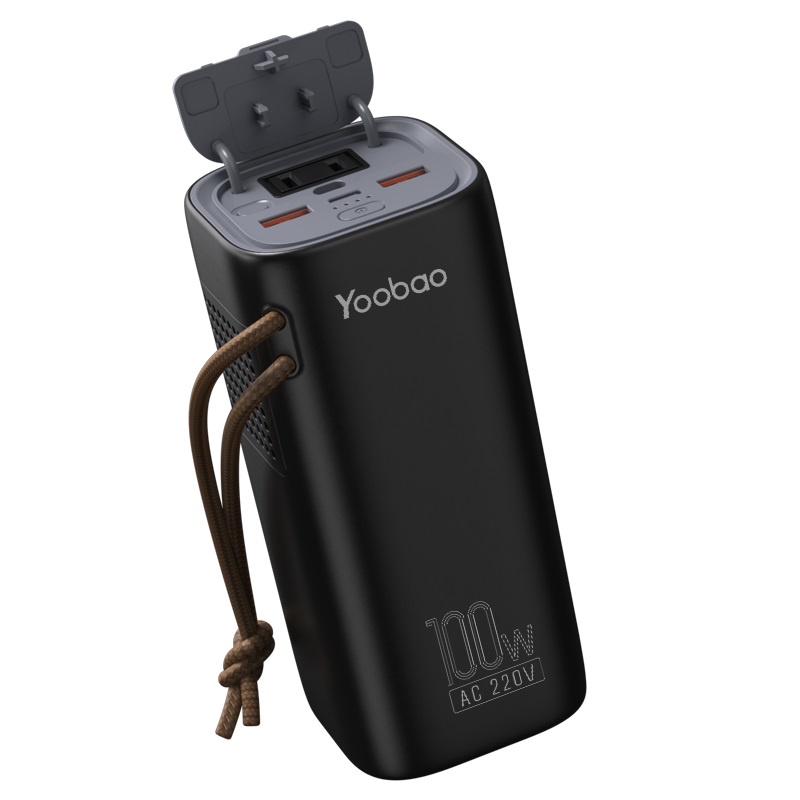 Trạm sạc dự phòng Yoobao EN100 dung lượng 20000mAh Tích hợp đèn pin 20000mah PD45W 220V/100W - Hàng chính hãng