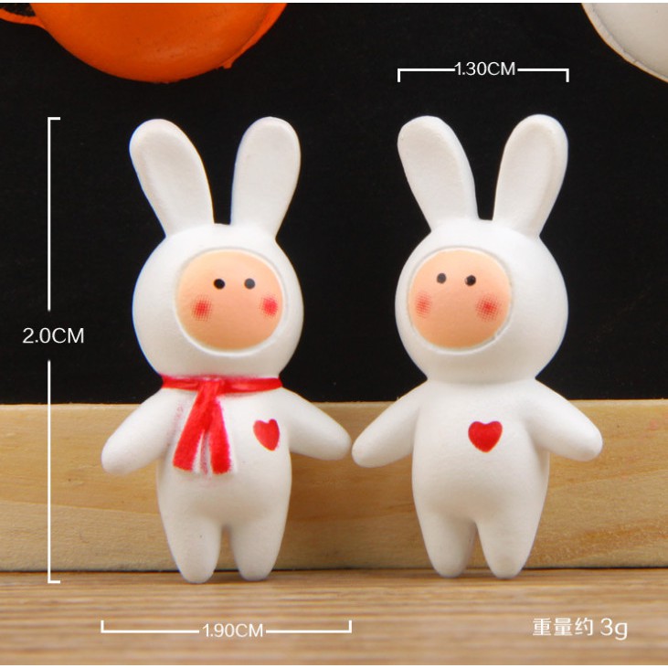 Mô hình thỏ punny cosplay dễ thương quà tặng trang trí