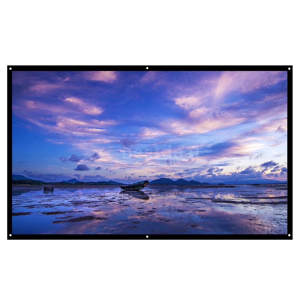 Màn chiếu HD 16:9 84 Inch gấp gọn linh hoạt gắn tường