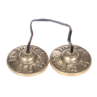 Chuông Tingsha dùng để thiền biểu tượng may mắn của đạo Phật 2.6in/6.5cm