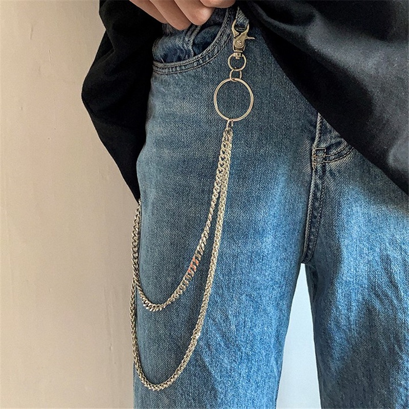 Dây xích đeo thắt lưng phong cách hip hop trẻ trung hợp thời trang