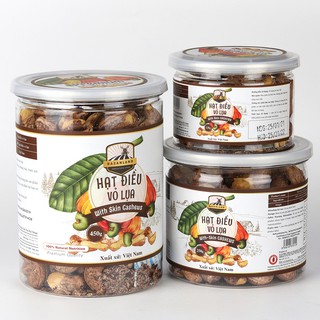 Hạt Điều Rang Muối Vỏ Lụa – Bazanland 450g