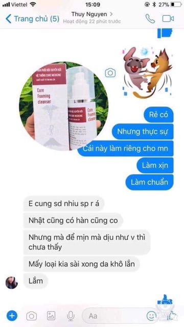 Sữa rửa mặt Cure Medicine