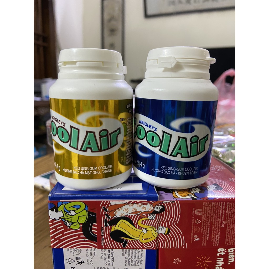 KẸO SING-GUM COOL AIR HƯƠNG BẠC HÀ MẬT ONG CHANH 58.4G