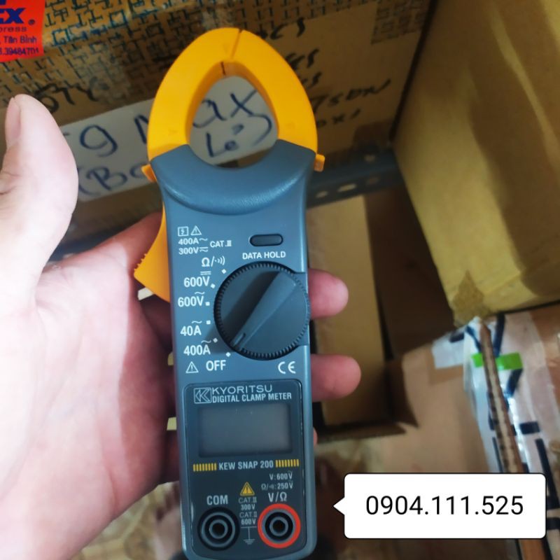 Ampe kìm đo dòng AC Kewtech Kyoritsu KT200 (400A)