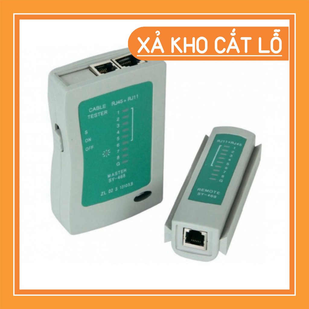 (SEO OFF) Bộ test cáp mạng đa năng 468 (Xả Kho) Bộ test cáp- hộp kiểm tra dây mạng RJ45