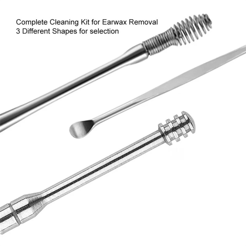 Bộ 6 dụng cụ lấy ráy tai bằng thép không gỉ tiện lợi