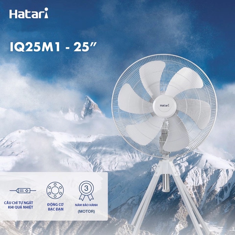 Quạt cây Hatari IQ22M1 | IQ25M1, Quạt sàn Hatari nhập khẩu Thái Lan, Quạt chân quỳ (Hàng chính hãng - Bảo hành 18 tháng)