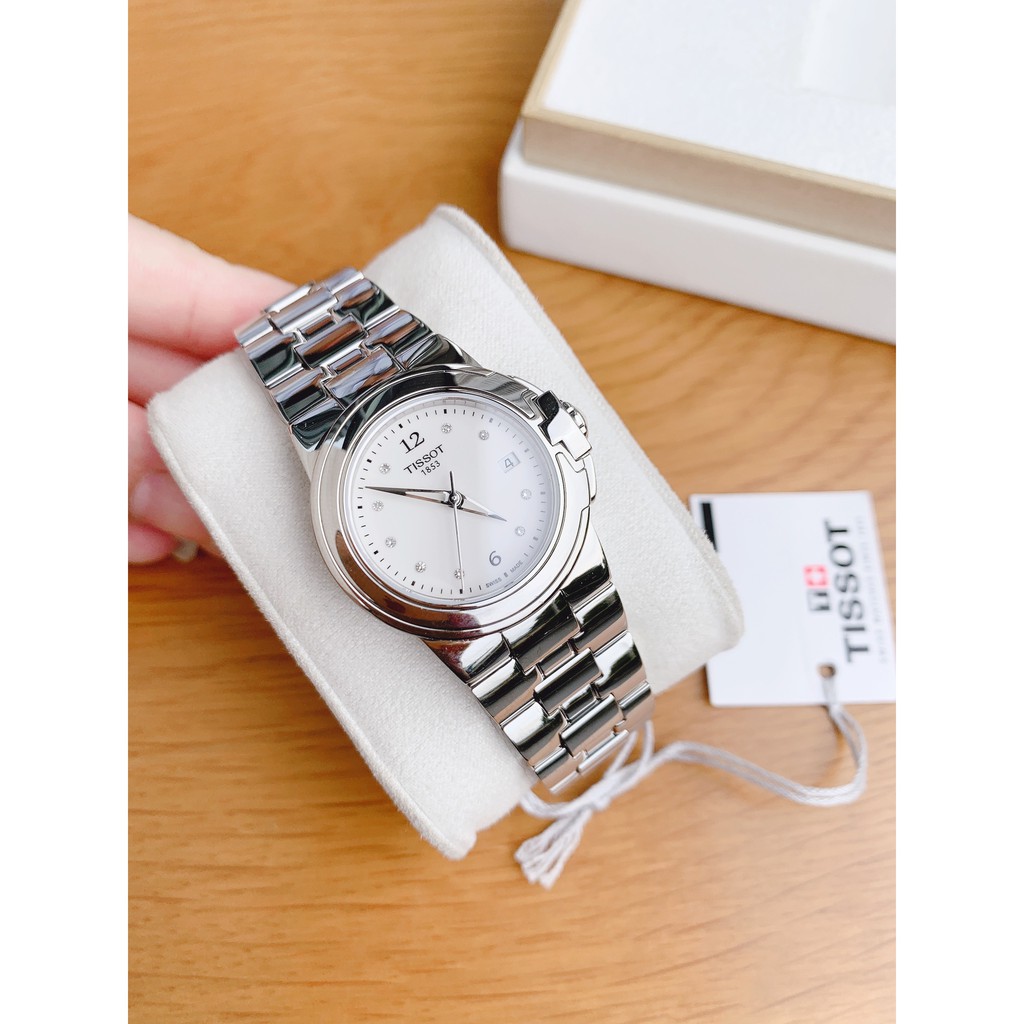 Đồng hồ nữ chính hãng Tissot T-Sport White Dail Diamond T080.210.11.016.00 - Máy pin Thụy Sĩ - Kính sapphire