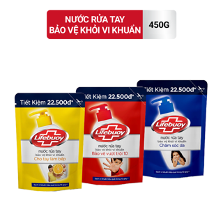 Nước rửa tay Lifebuoy bảo vệ vượt trội 450g