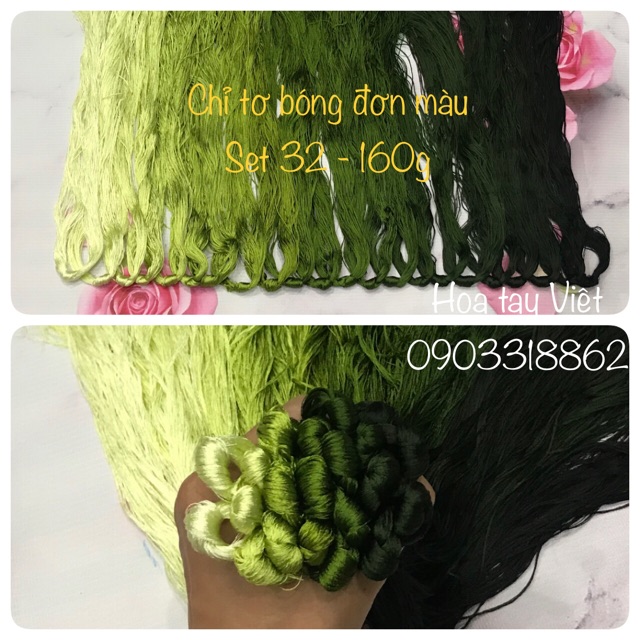 Set chỉ thêu tơ bóng số 32 ( 170gam)