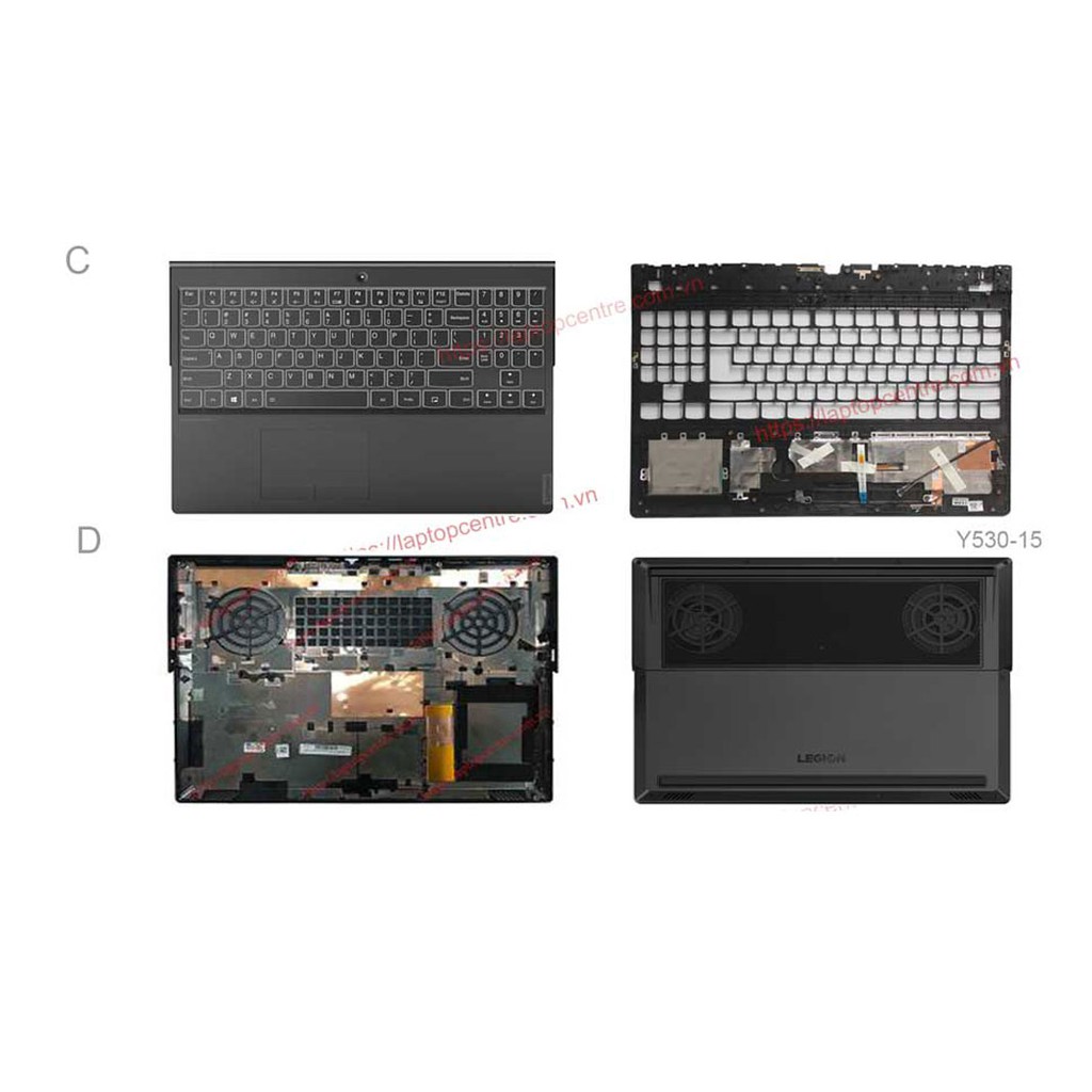 Thay vỏ laptop Lenovo Legion Y7000 Y7000P Y530-15ICH Y540-15IRH Y545-15 Y530-17IRH Y540-17