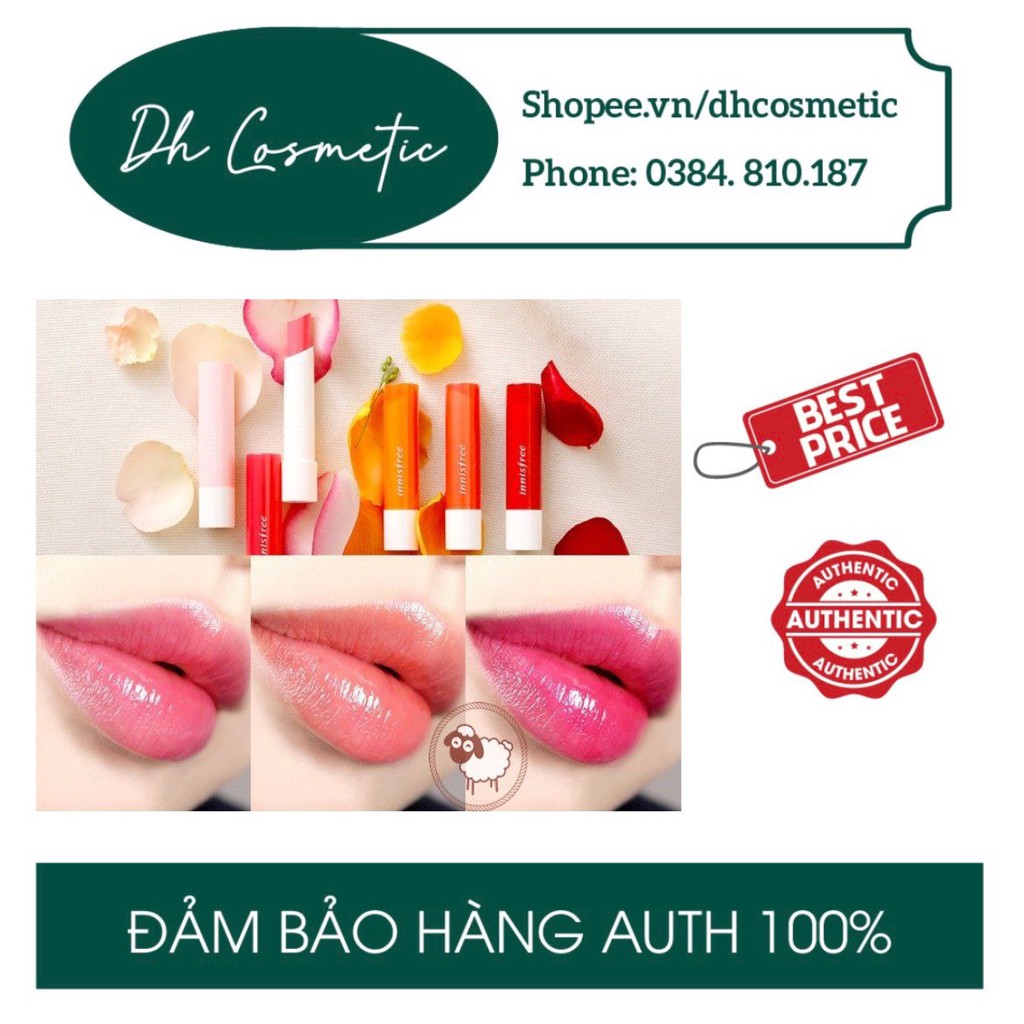 [Nhiều màu] Son dưỡng môi có màu Innisfree Glow Tint Lip Balm