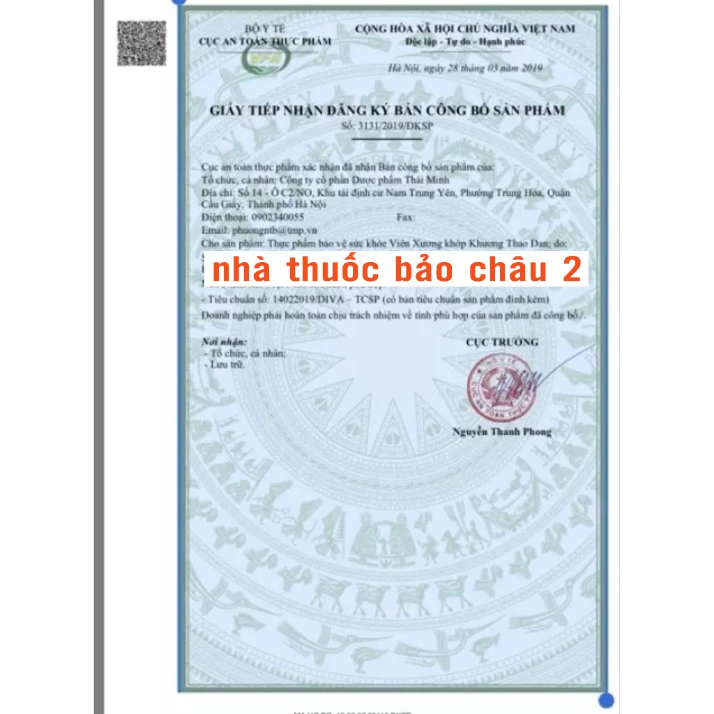 Xương Khớp Khương Thảo Đan - Mua 6 Tặng 1