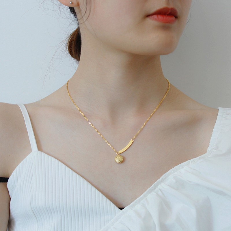 Vòng cổ Hợp Kim Mặt Nơ Đính Đá Cao Cấp Thời Trang