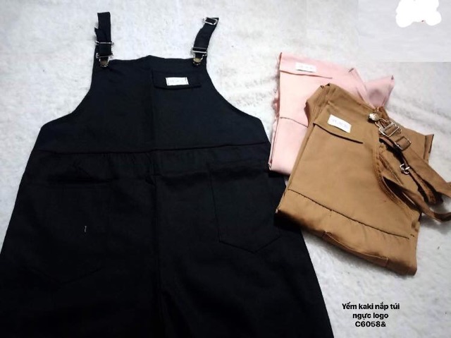 Quần yếm kaki nắp túi ngực logo (C) | BigBuy360 - bigbuy360.vn