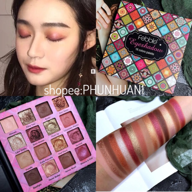 BẢNG PHẤN MẮT 16 Ô FEBBLE