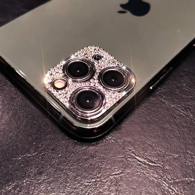 Ốp điện thoại đính đá 3D lấp lánh sang trọng cho iPhone 11 12 13 Mini Pro Max