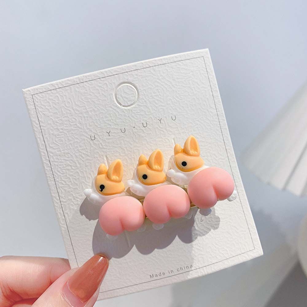 Kẹp tóc hình chú gấu/ Doraemon đáng yêu cỡ nhỏ phong cách Hàn Quốc cho nữ