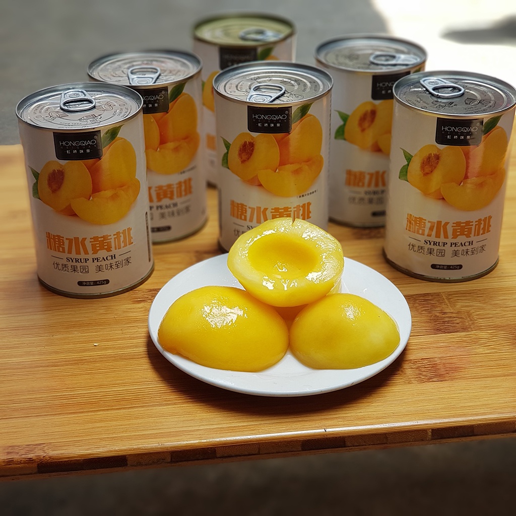 HỒNG ĐÀO GIÒN NGÂM HONGQUIAO🍑 hộp 425 gr