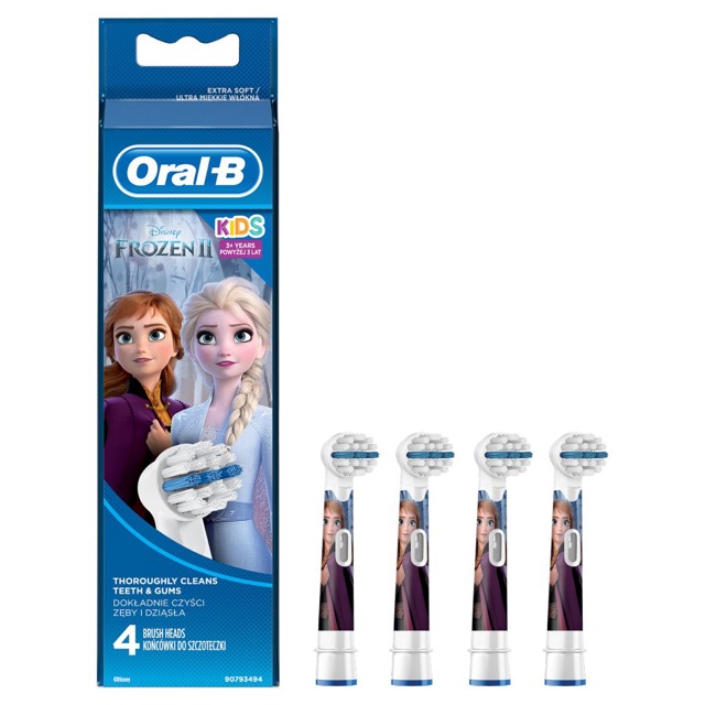 Đầu thay bàn chải điện Oral B trẻ em set 4 chiếc 1 bộ