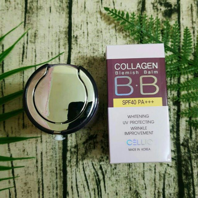 Kem nền trang điểm BB Collagen Cellio Blemish Balm SPF40 PA+++ của Hàn Quốc