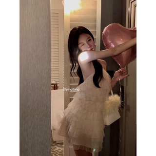 (Order) Váy cổ yếm bling bling