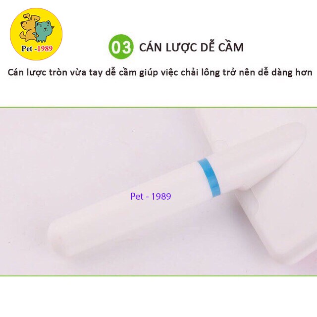 [Mã 99FMCGSALE giảm 8% đơn 500K] Lược Chải Lông Răng Lược Chó Mèo Pet-1989