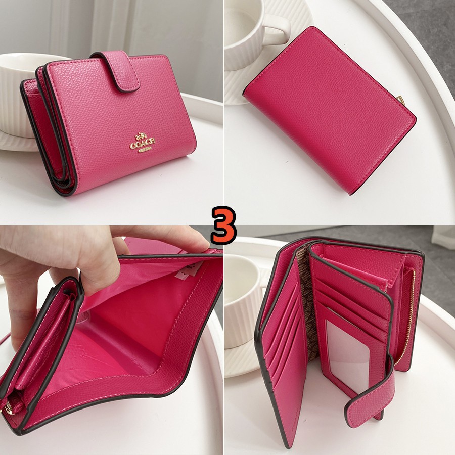Ví nữ COACH F53562 Ví trung bình Ví tiền xu Ví da Ví đựng thẻ