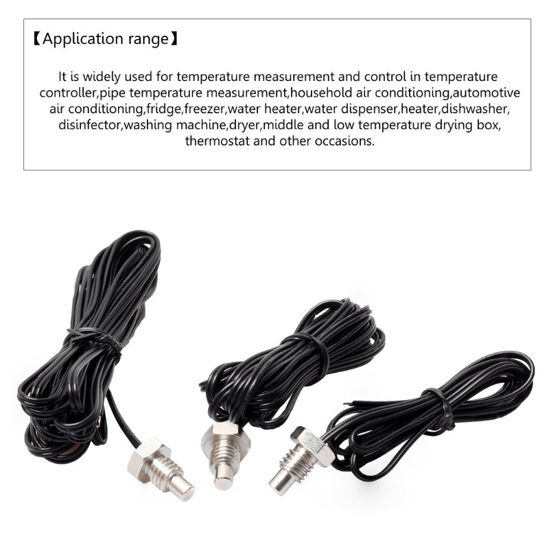 Dây Cáp Cảm Biến Nhiệt Độ Chống Nước Xinp Ntc 10k 1m 2m 3m