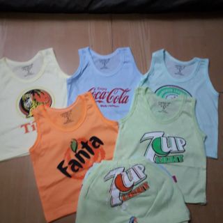 Bộ cotton hình cộc tay cho bé