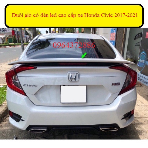 Đuôi gió xe Honda Civic 2017-2021 loại có đèn Led loại cao cấp