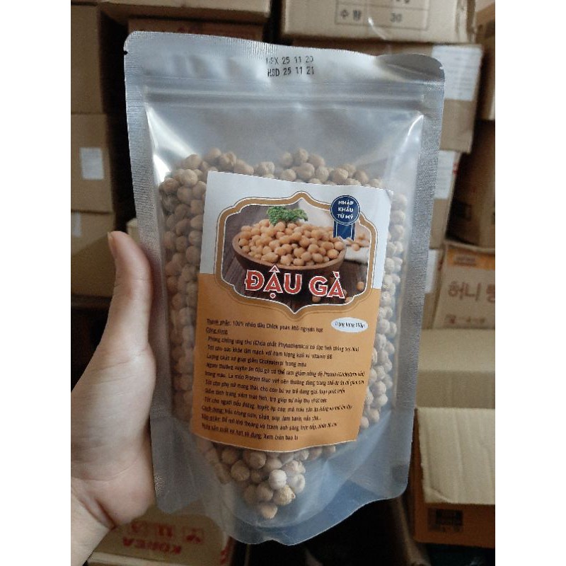 Túi 500G Đậu Gà Hữu Cơ Mỹ